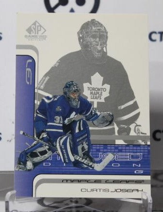 CURTIS JOSEPH # 53 SP UPPER DECK 2001-02 HOCKEY NHL GOALTENDER TORONTO MAPLE LEAF CARD
