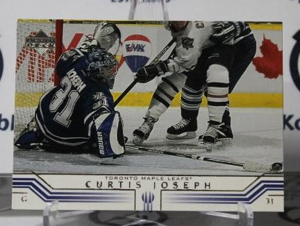 CURTIS JOSEPH # 163 UPPER DECK 2001-02 HOCKEY NHL GOALTENDER TORONTO MAPLE LEAF CARD
