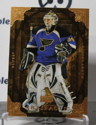 MANNY LEGACE # 13 UPPER DECK ARTIFACTS 2008-09 HOCKEY GOALTENDER ST. LOUIS BLUES CARD