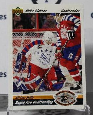 MIKE RICHTER # 634 UPPER DECK 1991-92 HOCKEY NHL GOALTENDER NEW YORK RANGERS CARD