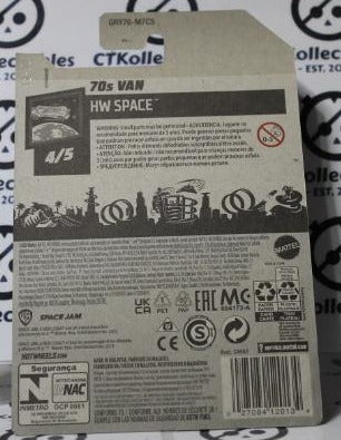 HOT WHEELS MATTEL SPACE JAM A NEW LEGACY 4/5 LEBRON JAMES 70s VAN 198/250 HW SPACE 2020