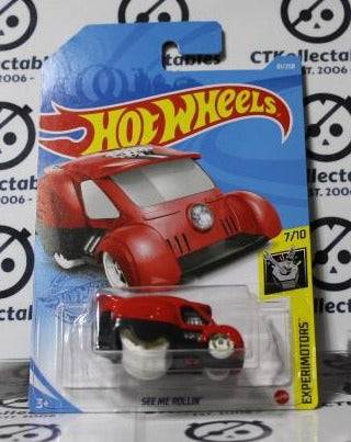 HOT WHEELS MATTEL SEE ME ROLLIN 7/10 EXPERIMOTORS 81/250 LONG CARD 2020