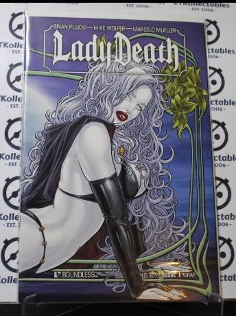 LADY DEATH # 1 VARIANT WRAP AROUND COVER NM BOUNDLESS COMICS 2010