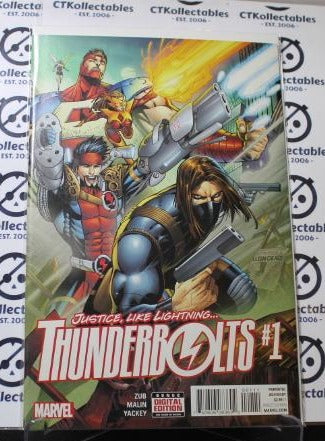 THUNDERBOLTS # 1 JUSTICE LIKE LIGHTNING WINTER SOLDIER MARVEL COMIC BOOK 2016