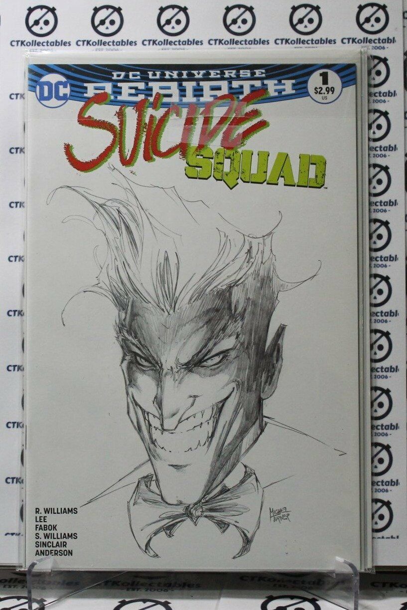 SUICIDE SQUAD REBIRTH # 1 SKETCH JOKER VARIANT DC UNIVERSE DC COMICS 2016
