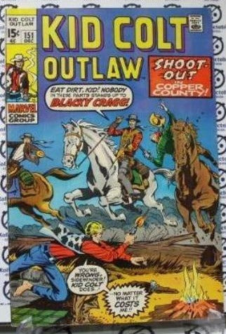 KID COLT OUTLAW # 151 MARVEL VF WESTERN COMIC BOOK 1970
