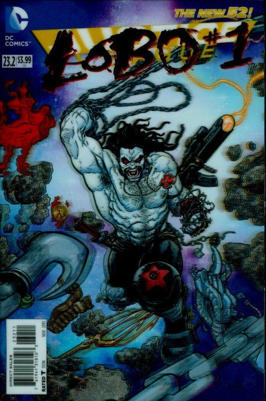 LOBO # 1 VARIANT 3D COVER JUSTICE LEAGUE # 23.2 DC COMICS COMIC BOOK MATURE READING 2013