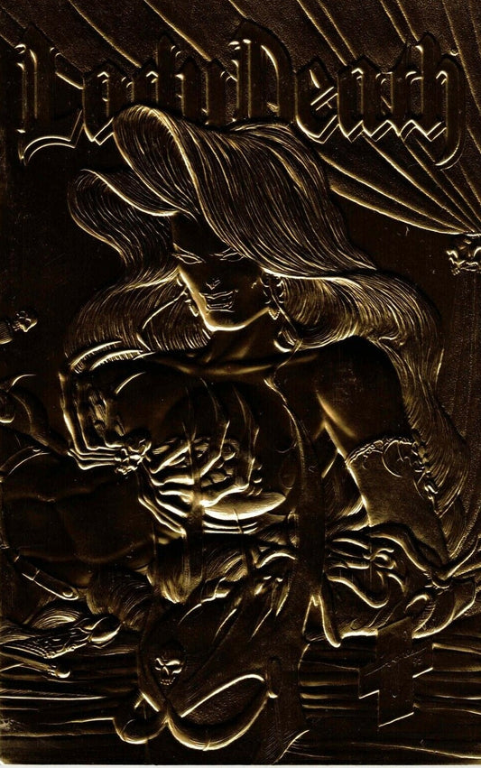 LADY DEATH THE ODYSSEY # 1 GOLD EMBOSSED WRAPAROUND COVER VARIANT CHAOS COMICS 1996