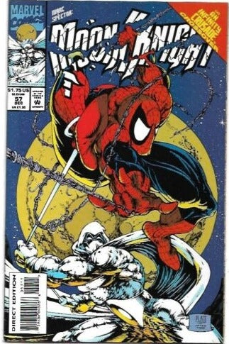MOONKNIGHT # 57 HOMAGE SPIDER-MAN 300 COVER MARVEL COMIC BOOK 1993
