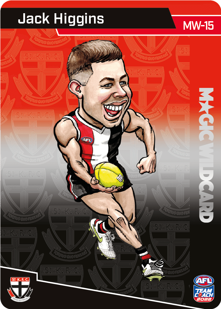 2022 AFL Teamcoach Magic Wildcards - Jack Higgins MW-15 Saints
