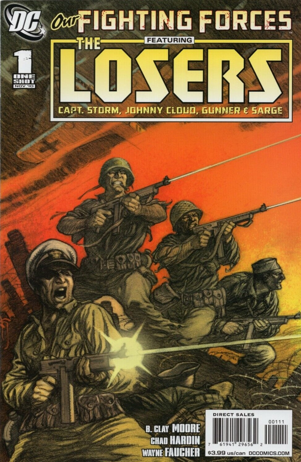 OUR FIGHTING FORCES FEATURING THE LOSERS # 1 DC WAR COMIC BOOK 2010