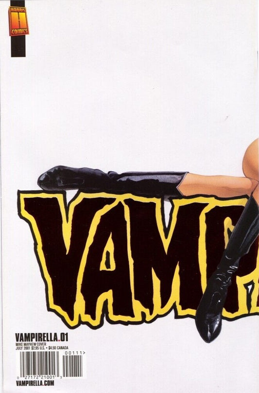 VAMPIRELLA # 1 VARIANT RED FOIL WRAPAROUND HARRIS COMIC MAYHEW COVER 2001