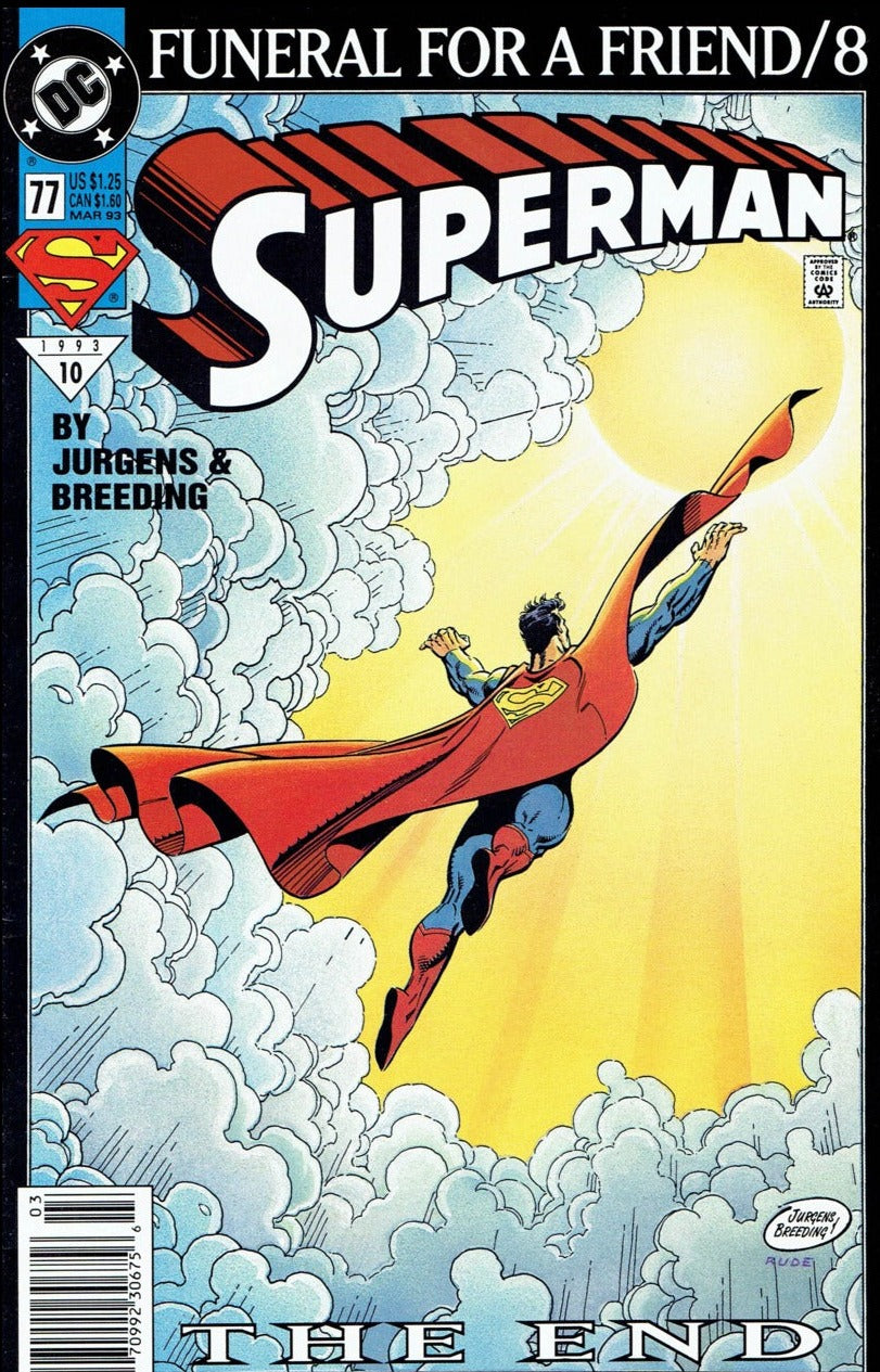 SUPERMAN # 77 DC FUNERAL FOR A FRIEND / 8 THE END COMIC BOOK 1993
