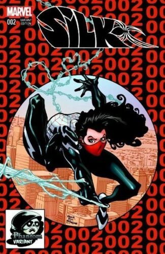 SILK # 002 PHANTOM VARIANT EDITION COLOUR HOMAGE SPIDER-MAN 300 COVER MARVEL COMIC BOOK 2015