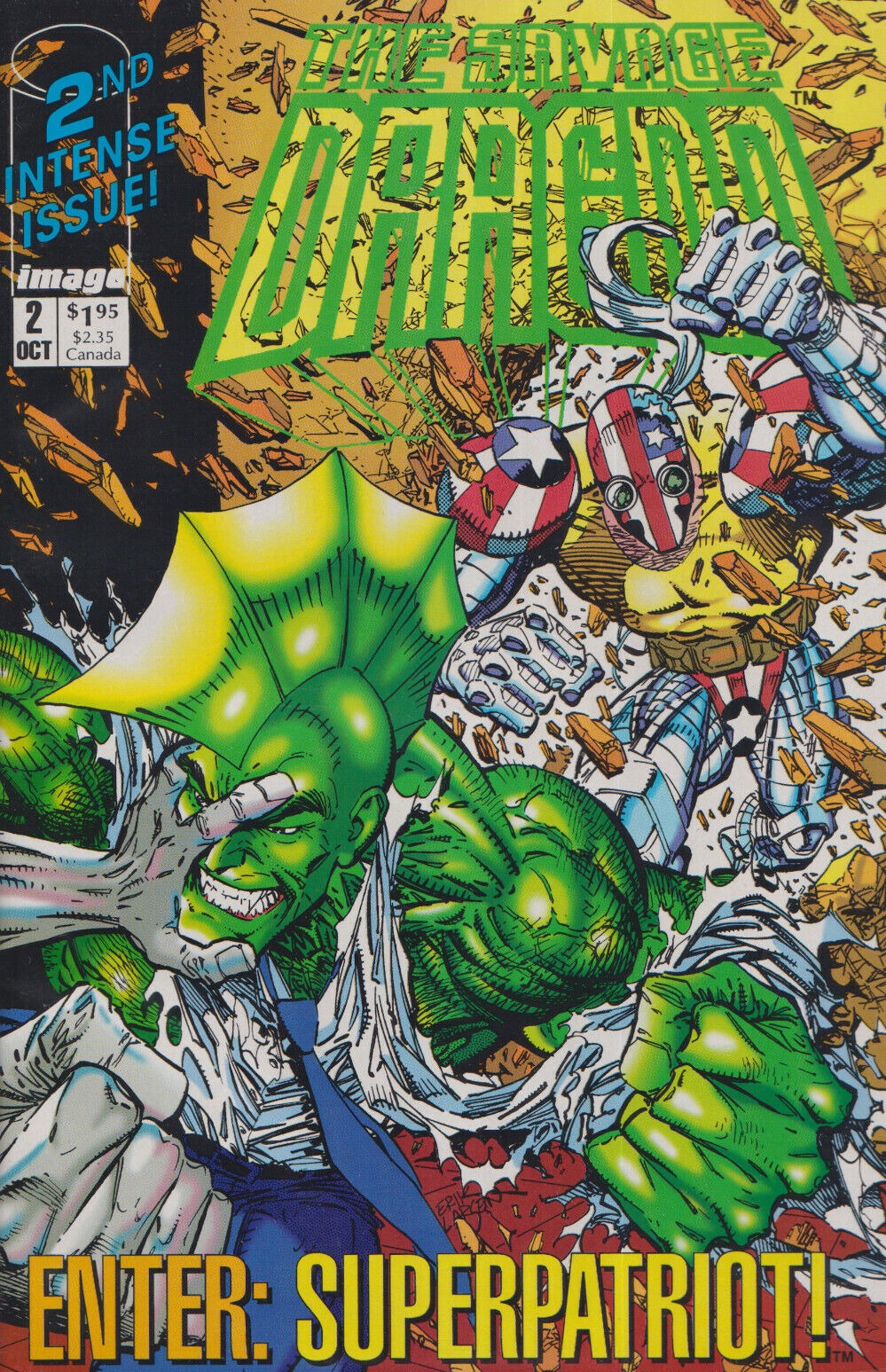 THE SAVAGE DRAGON # 2 IMAGE COMICS 2nd INTENSE ISSUE 1992