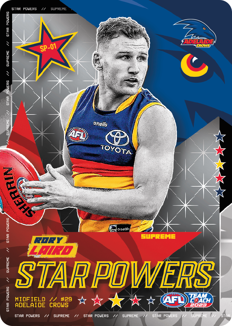 2023 AFL Teamcoach Rory Laird Starpowers SP-01 Crows