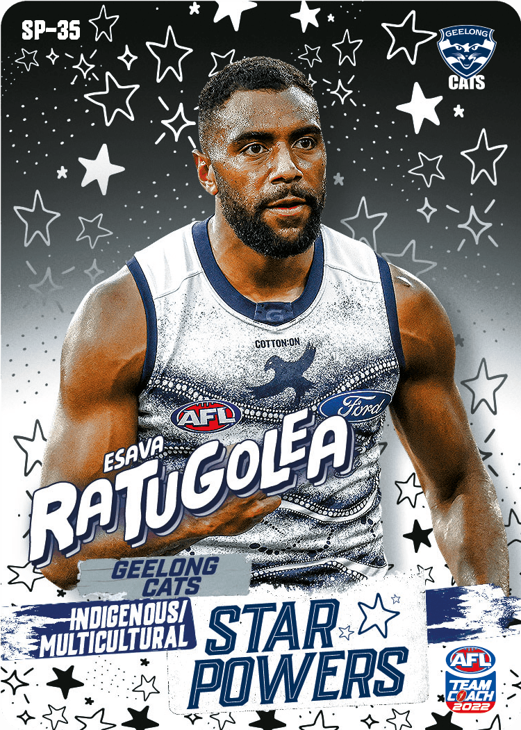 2022 AFL Teamcoach Star Powers Esava Ratugolea SP-35 CODE UNUSED