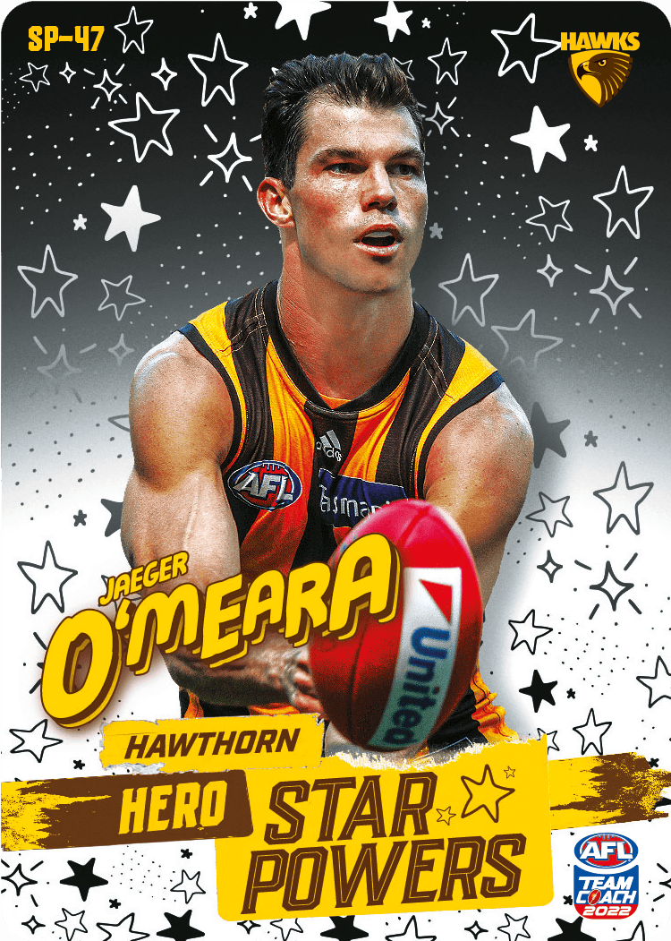 2022 AFL Teamcoach Star Powers Jaegar O'Meara SP-47 CODE UNUSED