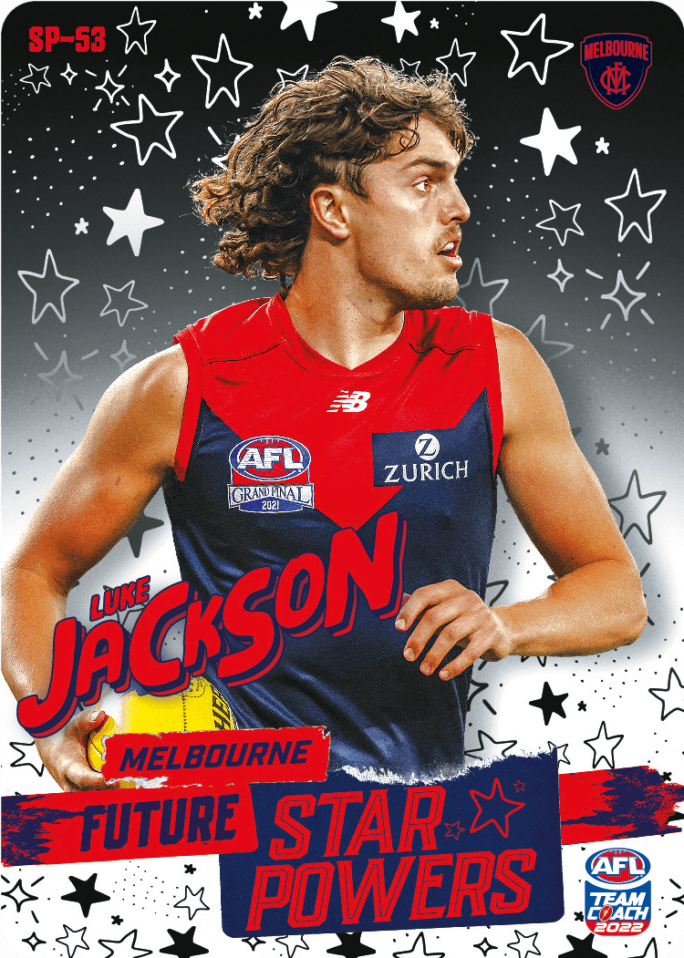 2022 AFL Teamcoach Star powers Luke Jackson SP-53 CODE UNUSED