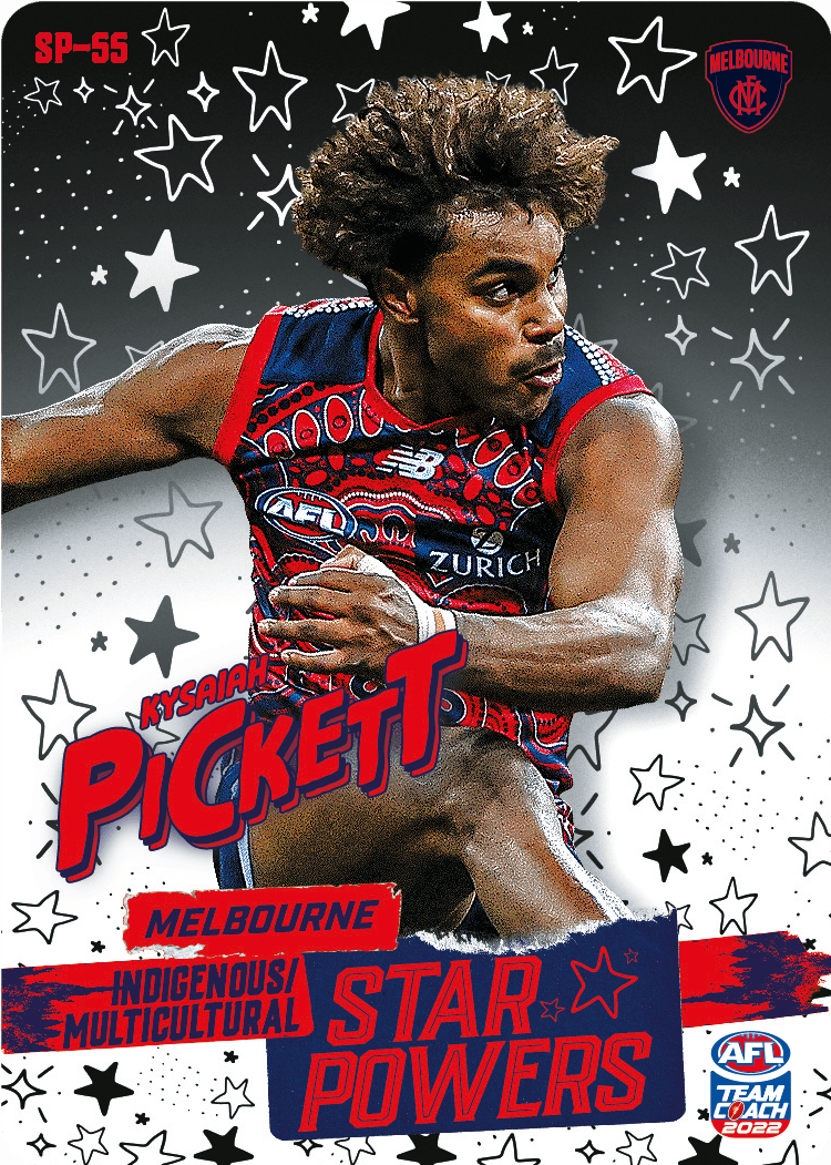 2022 AFL Teamcoach Star Powers Kysaiah Pickett SP-55 CODE UNUSED