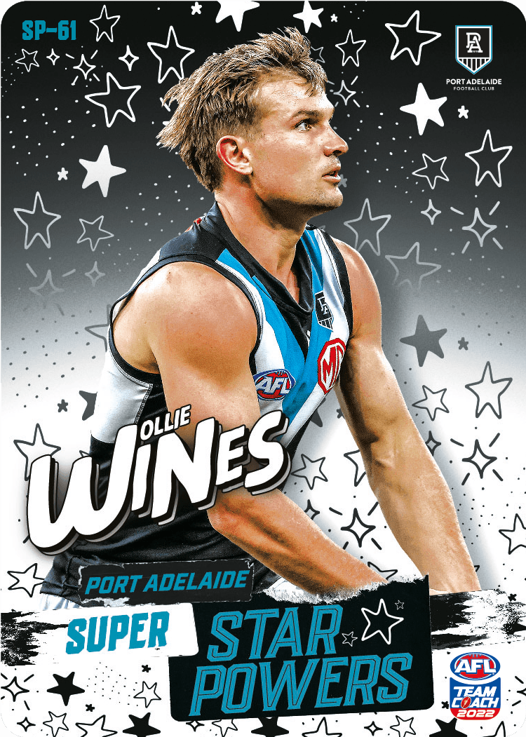 2022 AFL Teamcoach Star Powers Ollie Wines SP-61 CODE UNUSED