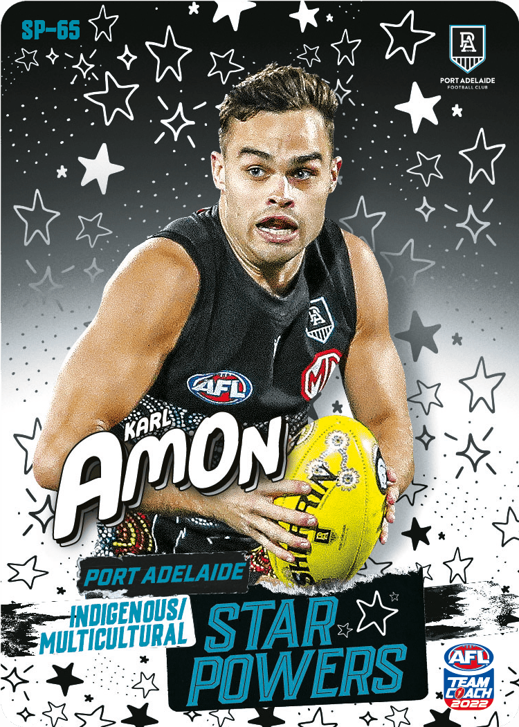 2022 AFL Teamcoach Star Powers Karl Amon SP-65 CODE UNUSED
