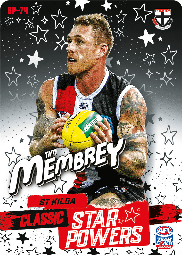 2022 AFL Teamcoach Star Powers Tim Membrey SP-74 CODE UNUSED