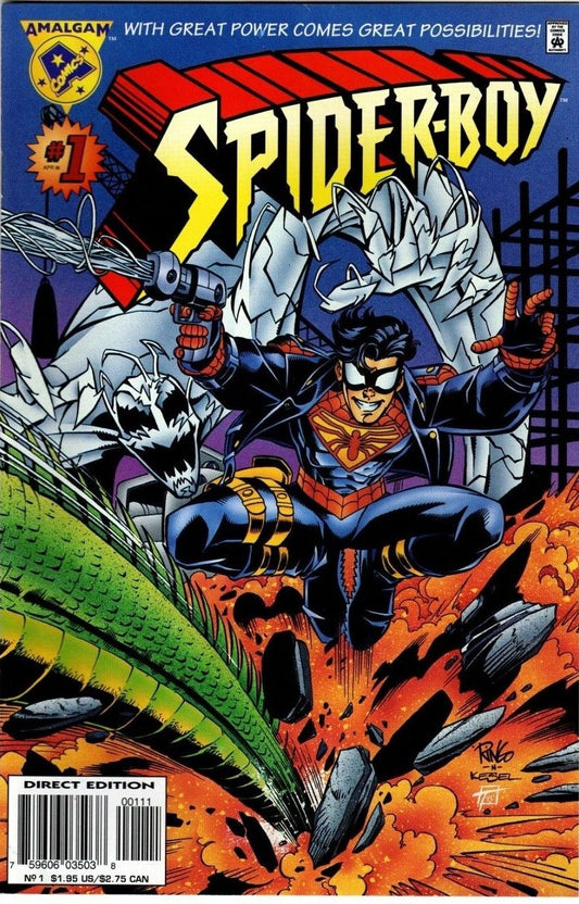 SPIDER-BOY # 1 AMALGAM COMICS MARVEL COMICS NM/VF 1996