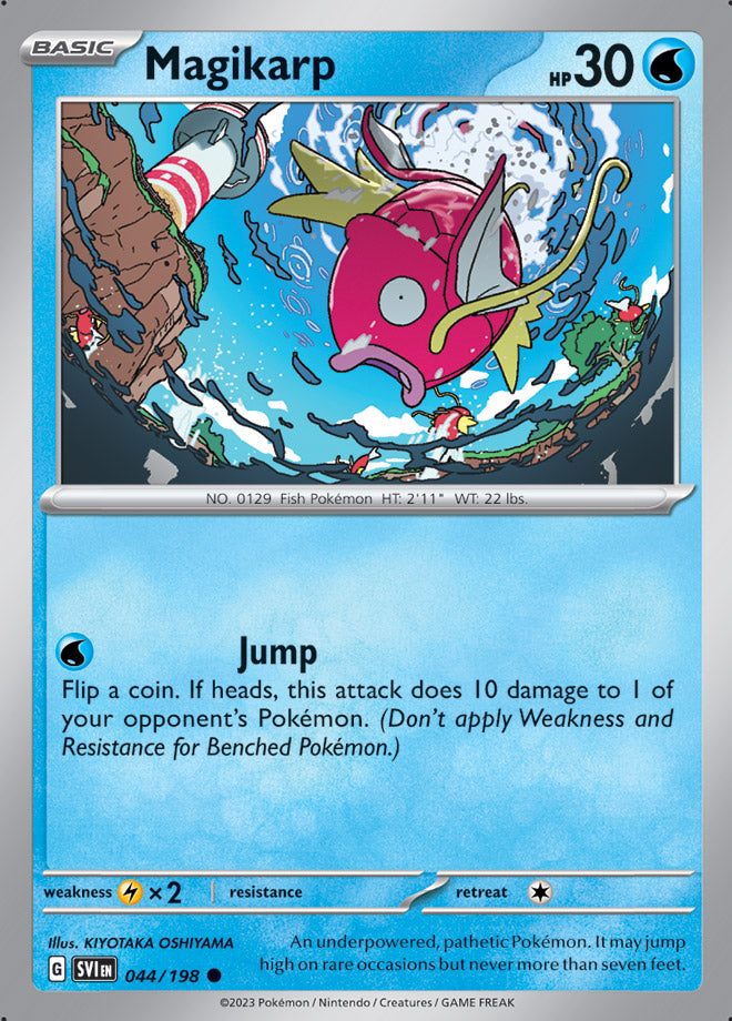 Magikarp Base Card #044/198 2023 Scarlet & Violet Pokemon Card