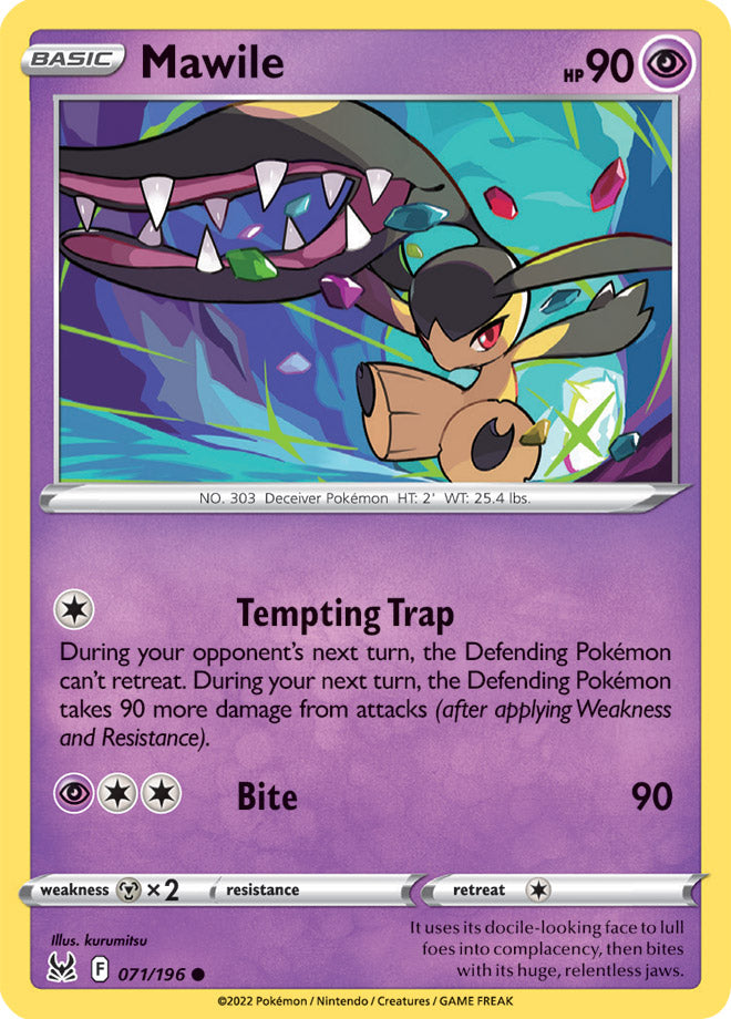Mawile Base Card #071/196 2022 Sword & Shield Lost Origin Pokemon Card