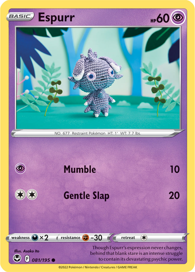 Swirlix Base Card #083/195 2022 Sword & Shield Silver Tempest Pokemon Card