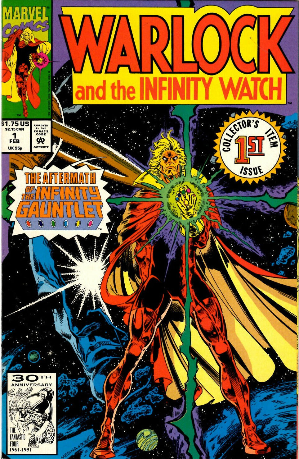 WARLOCK AND THE INFINITY WATCH # 1 MARVEL COMICS NM 1992