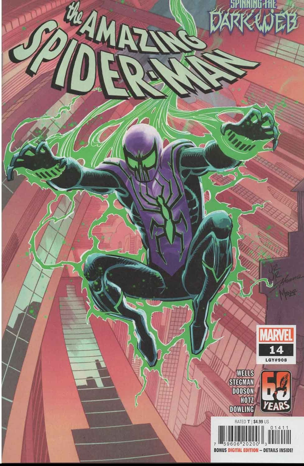 THE AMAZING SPIDER-MAN # 14 VARIANT EDITION 1ST APP HALLOWS' EVE MARVEL COMIC BOOK 2022