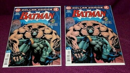 BATMAN # 497 DC DOLLAR COMIC BOOK # 1 (REPRINT) BANE NM RARE ERROR 2020
