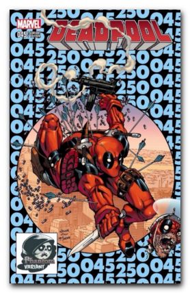 DEADPOOL # 045 / 250 PHANTOM VARIANT EDITION HOMAGE SPIDER-MAN 300 COVER MARVEL COMIC BOOK 2015