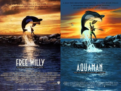 AQUAMAN # 40 VARIANT FREE WILLY MOVIE COVER DC COMIC BOOK 2015