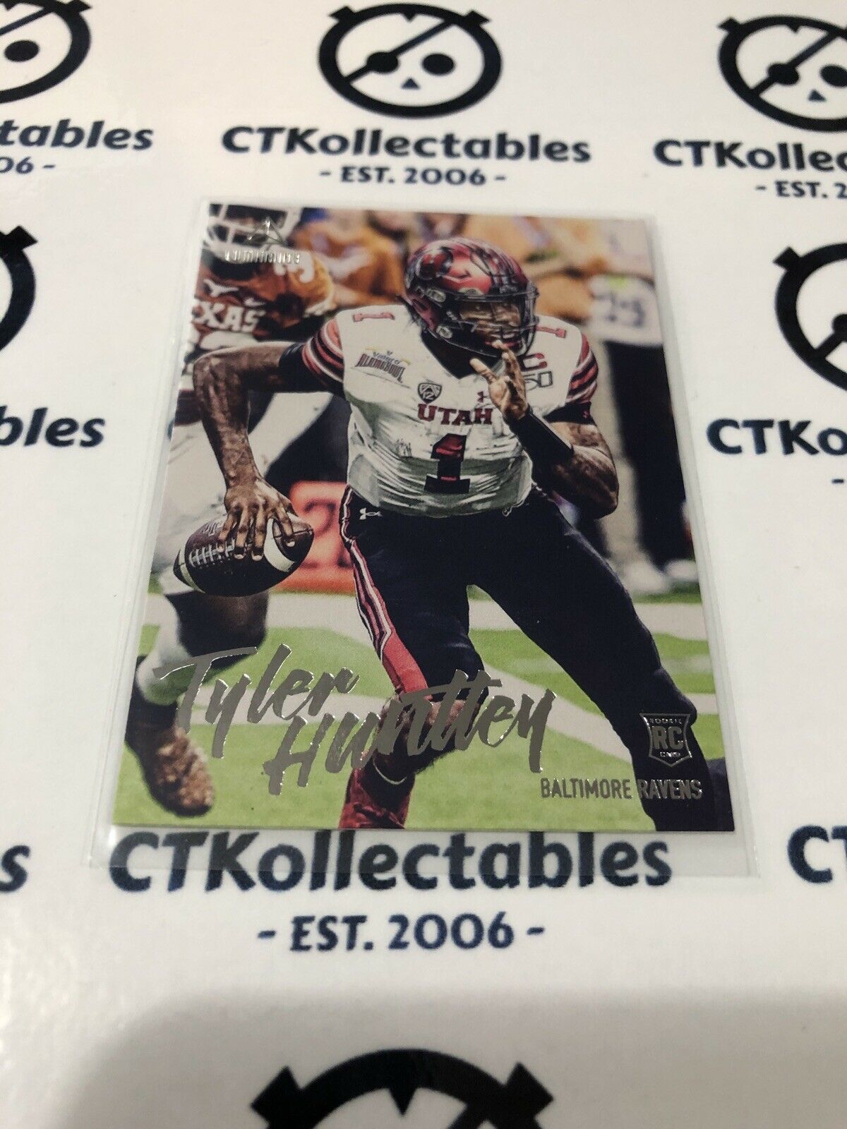 2020 NFL Luminance Tyler Huntley RC Base #170 Ravens