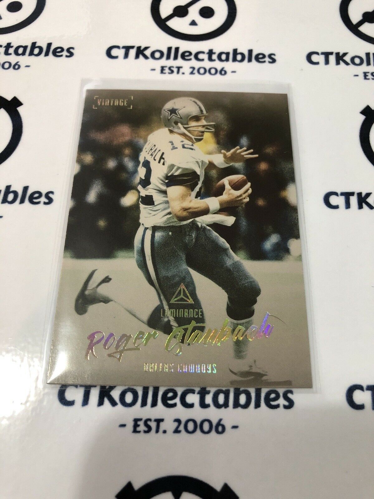 2020 NFL Luminance Roger Staubach Vintage #VP14 Cowboys