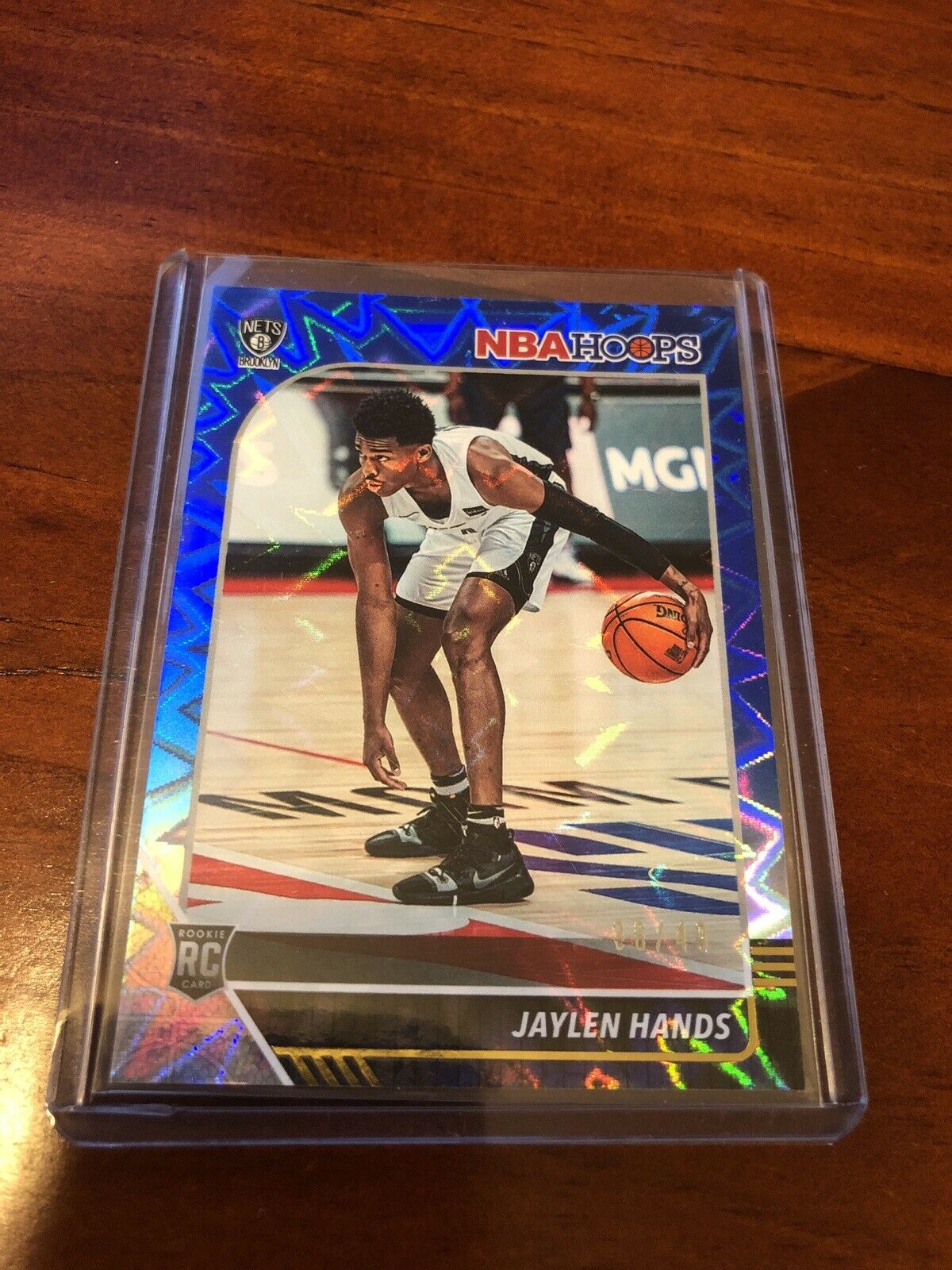 2019-20 Panini Hoops Blue Jayden Hands #36/49 Nets