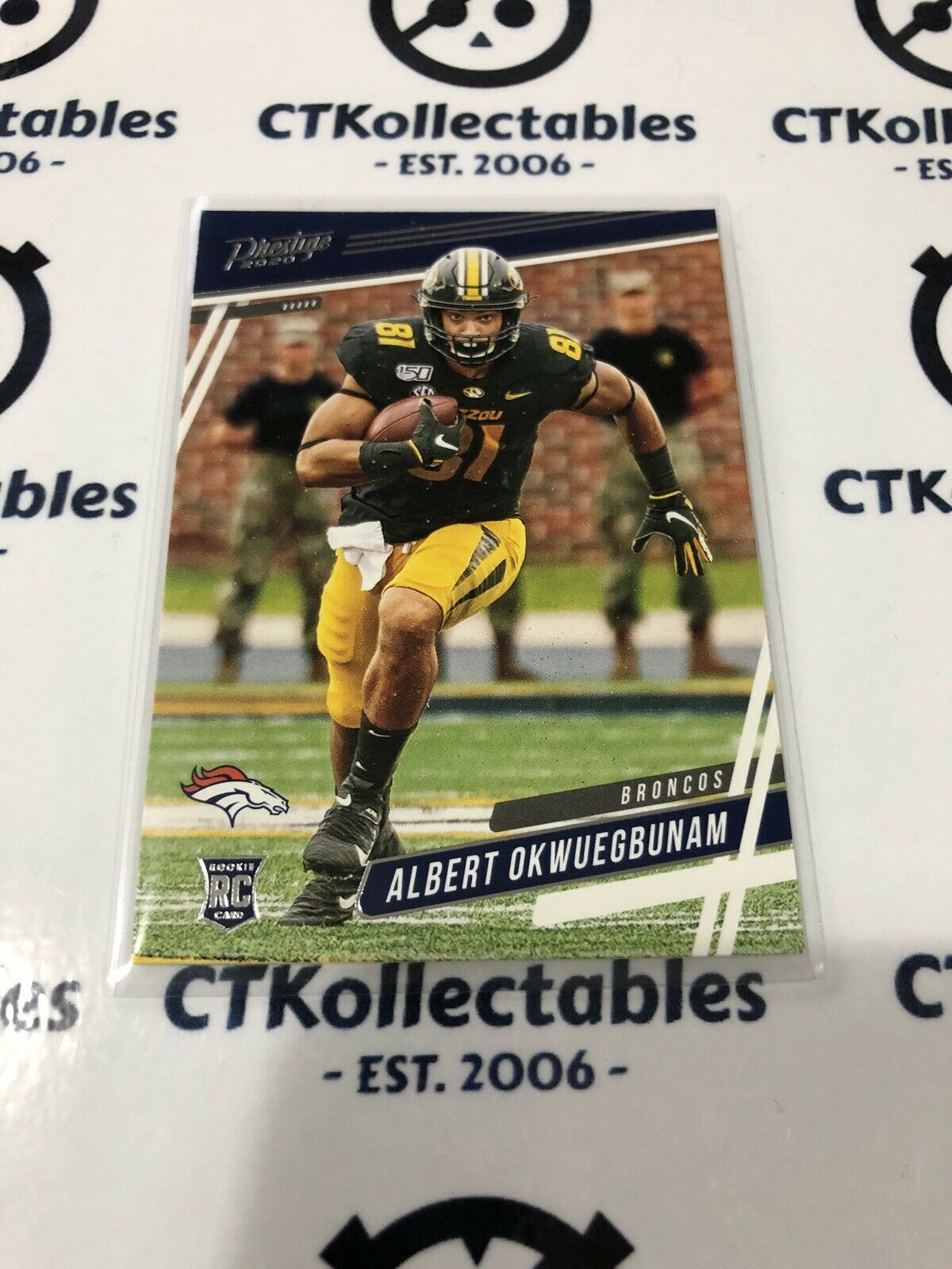 2020 NFL Prestige Albert Okwuegbunam RC #206 Broncos