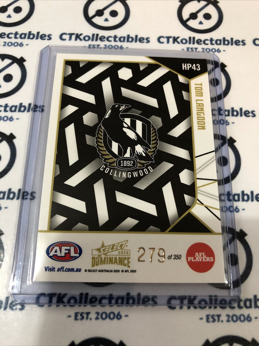 2020 AFL Dominance Holograph Parallel Tom Langdon HP43 #279/350 Magpies
