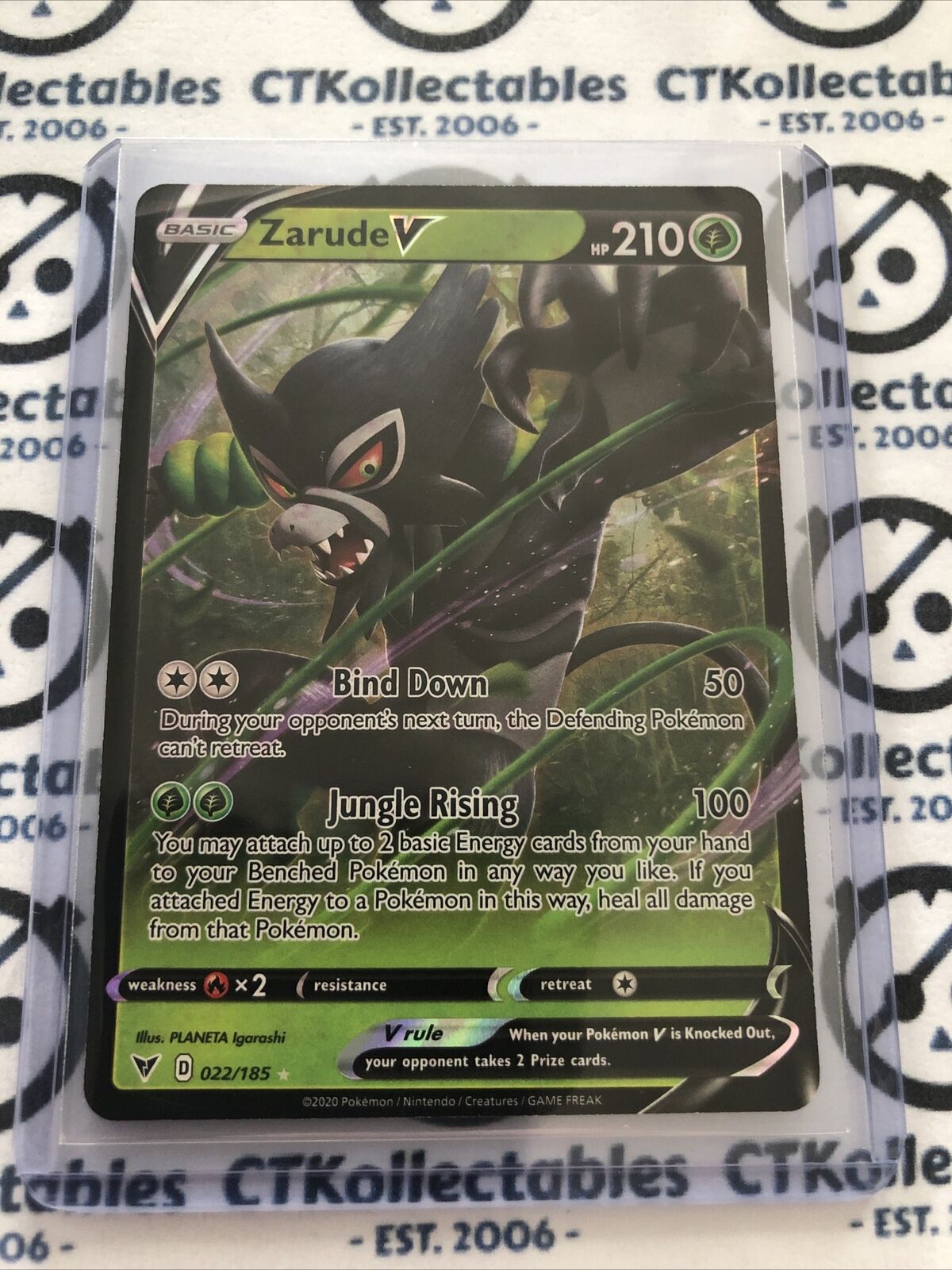 Zarude V - 022/185 Ultra Rare - Vivid Voltage