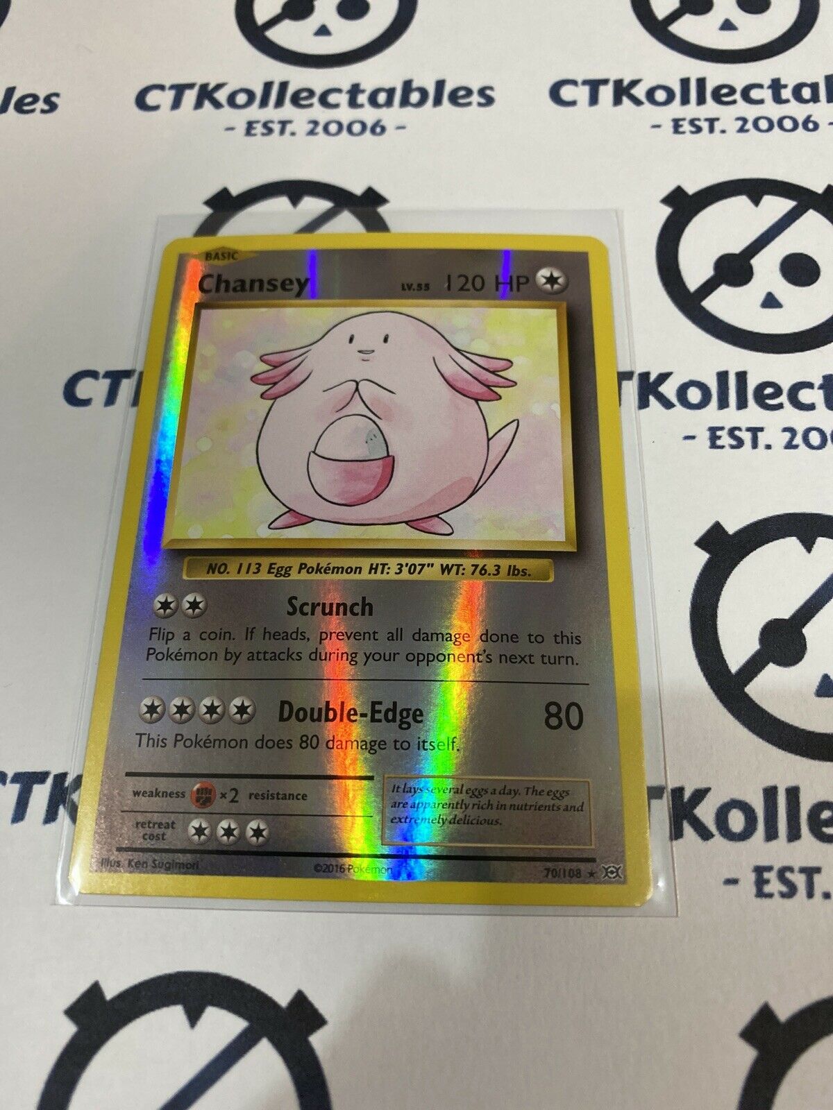 Chansey Reverse Holo #70/108 Rare Pokémon Card XY EVOLUTIONS