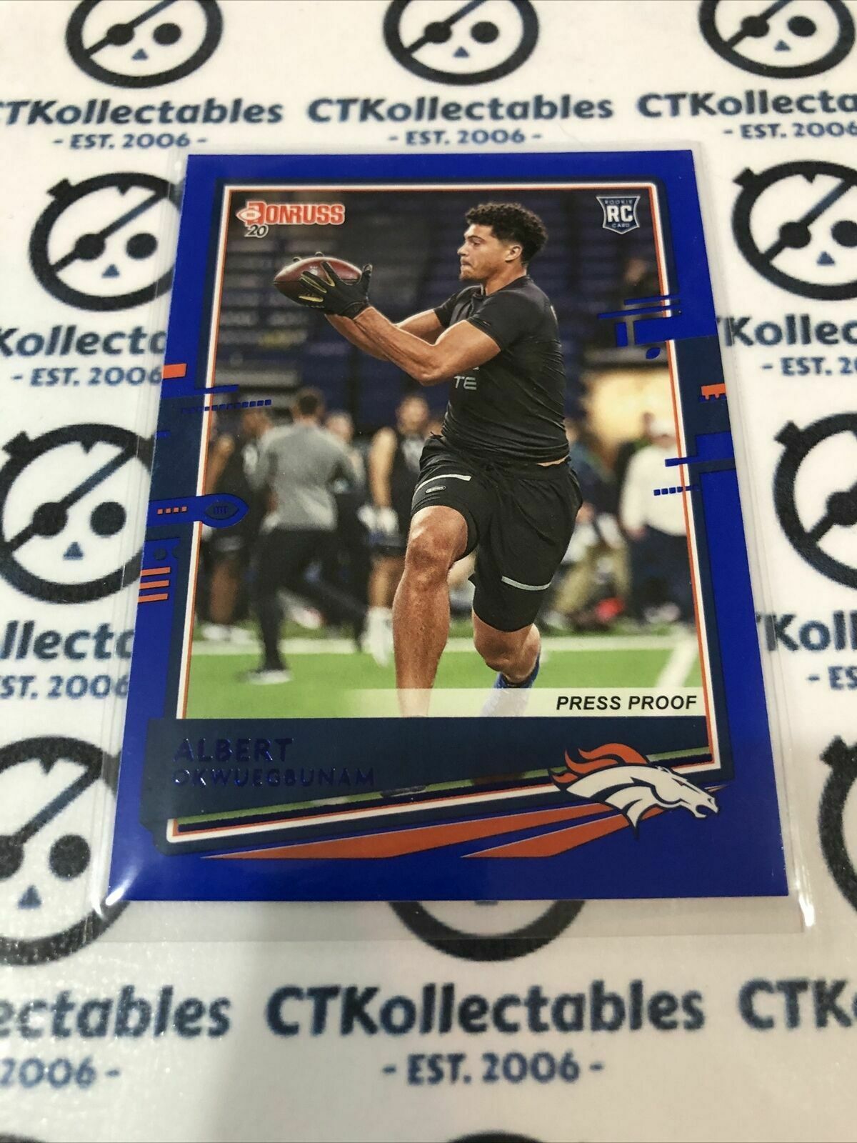 2020 NFL Donruss Press Proof Blue #274 Albert Okwuegbunam RC