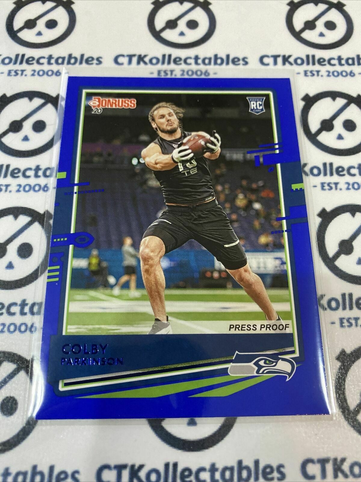 2020 NFL Donruss Press Proof Blue #277 Colby Parkinson RC