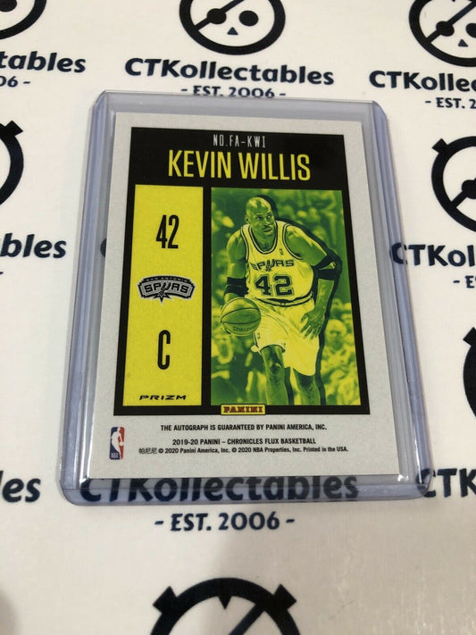 2019-20 NBA Chronicles Flux Autograph Kelvin Willis Red Prizm Spurs
