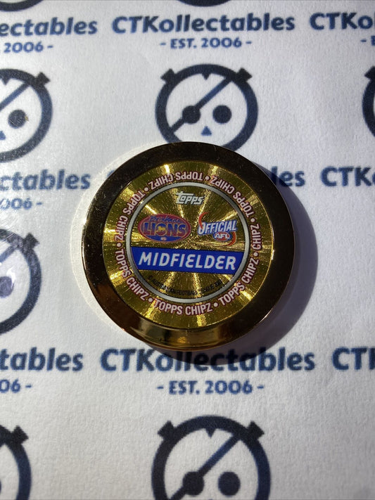 2008 Topps AFL Chipz Nigel Lappin Gold Poker Chip
