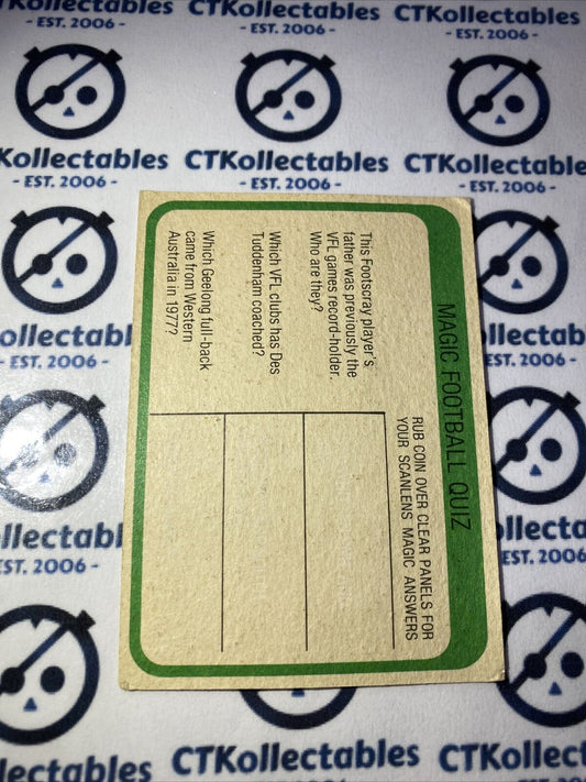 1979 Scanlens VFL Ross Abbey #2 Of 156 Footscray