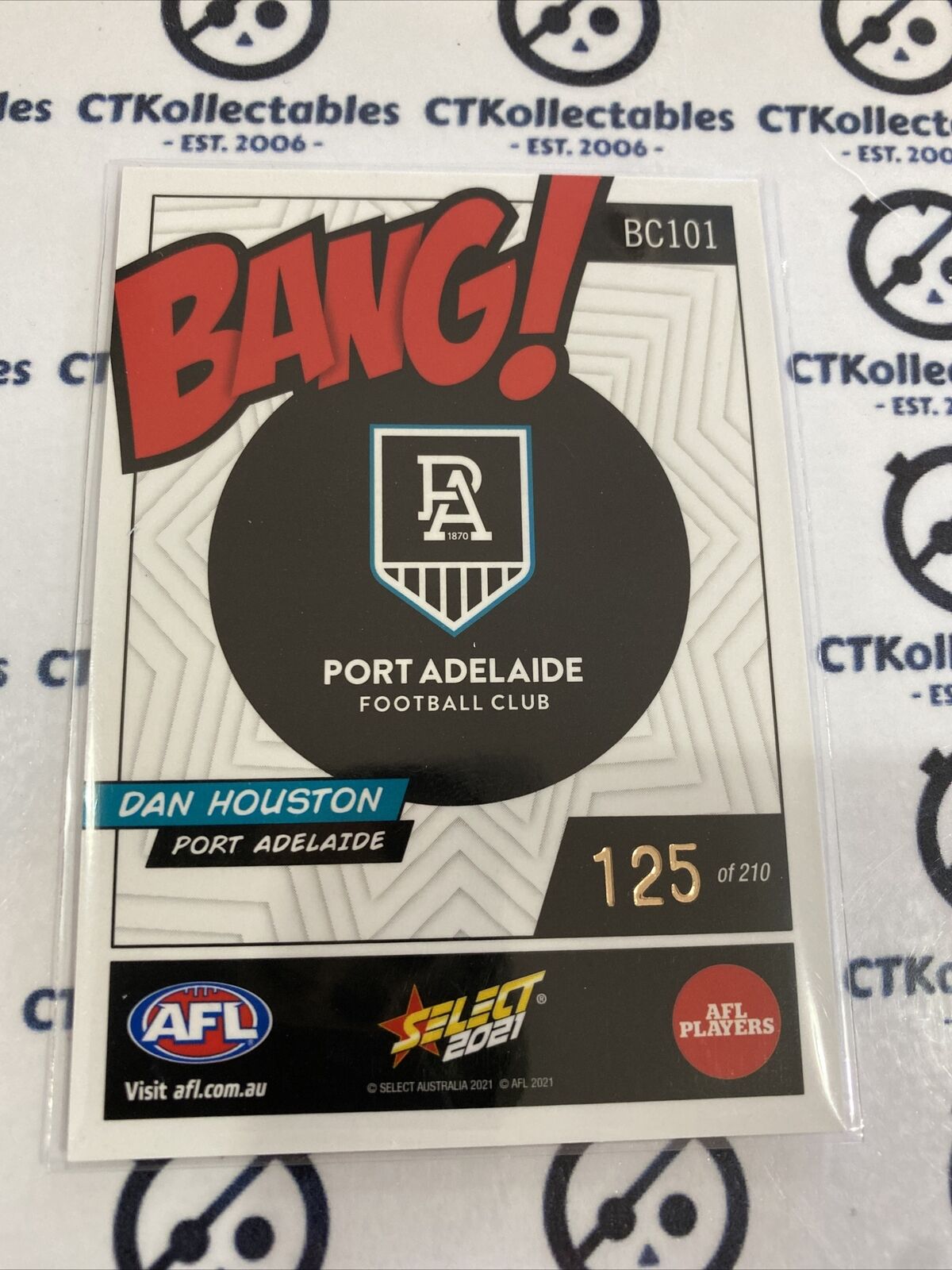 2021 AFL Footy Stars Dan Houston Bang! BC101 #125/210 Power