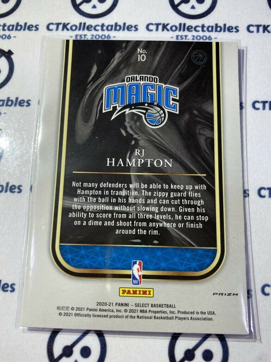 2020-21 Panini NBA Select Rj Hampton Blue Shimmer Rookie Selections Prizm #10